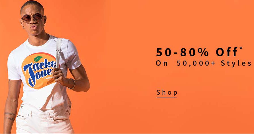 50% off on 2190 and above on AJIO