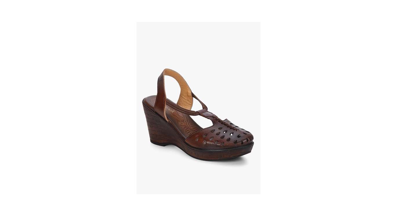 Buy Catwalk brown court wedges on Jabong at 45% Off