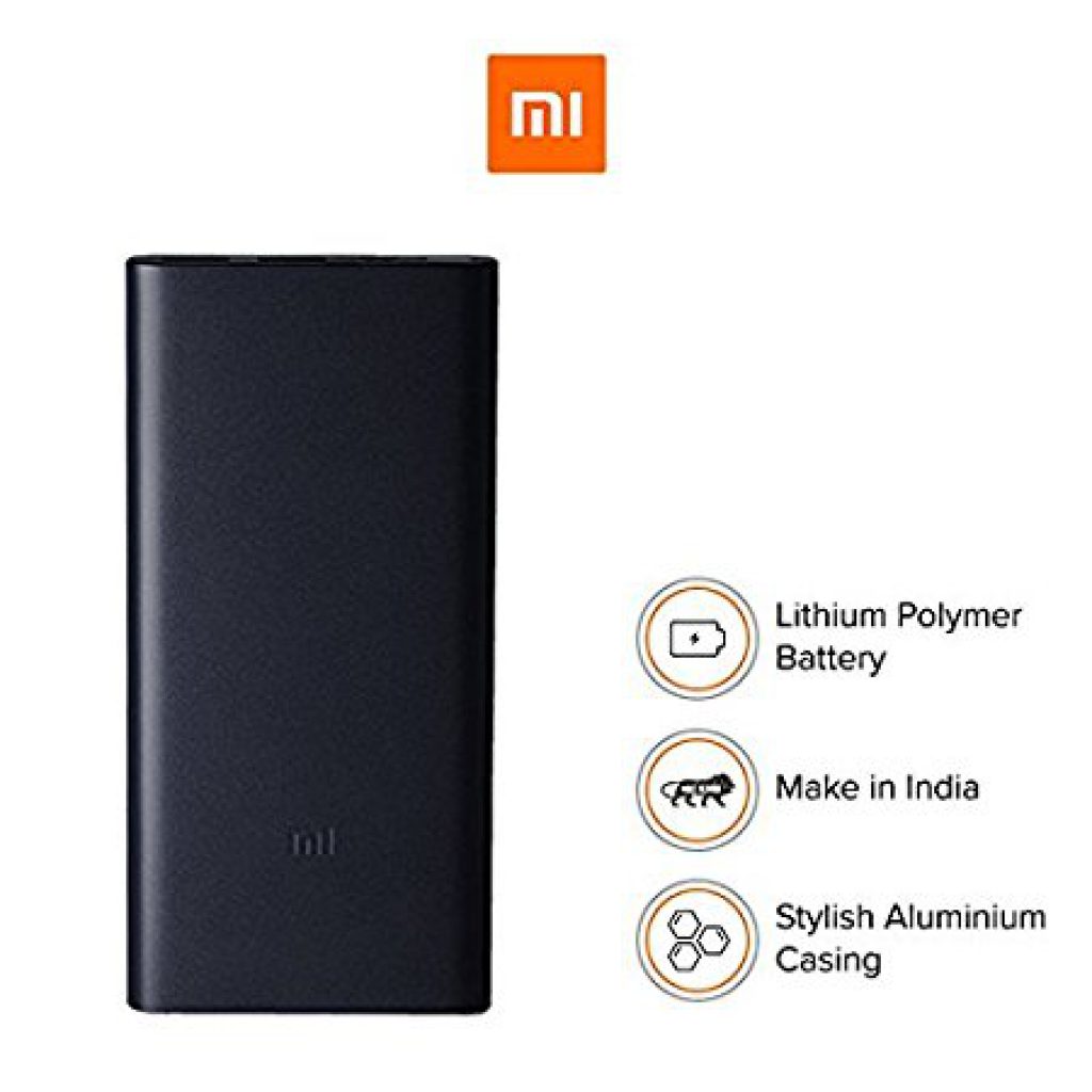 Mi 10000mAH Li-Polymer Power Bank 2i (Black)