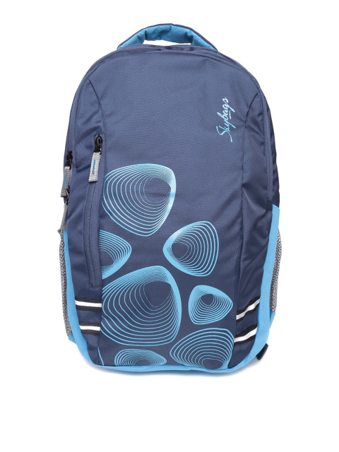 Skybags Unisex Blue Printed Footloose Gizmo Laptop Backpack
