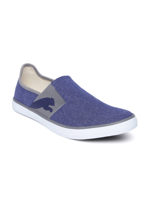 Puma Unisex Blue Slip-On Lazy Sneakers
