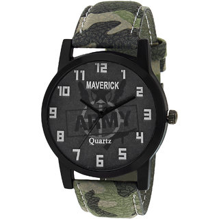 Shopclues- Get Gen-Z Heavy Dial Army Youth Analog Watch at Only Rs. 209