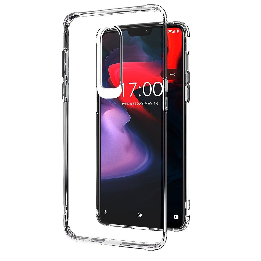 Amazon – Solimo OnePlus 6 Mobile Cover (Soft & Flexible Back case), Transparent  @ Rs. 199