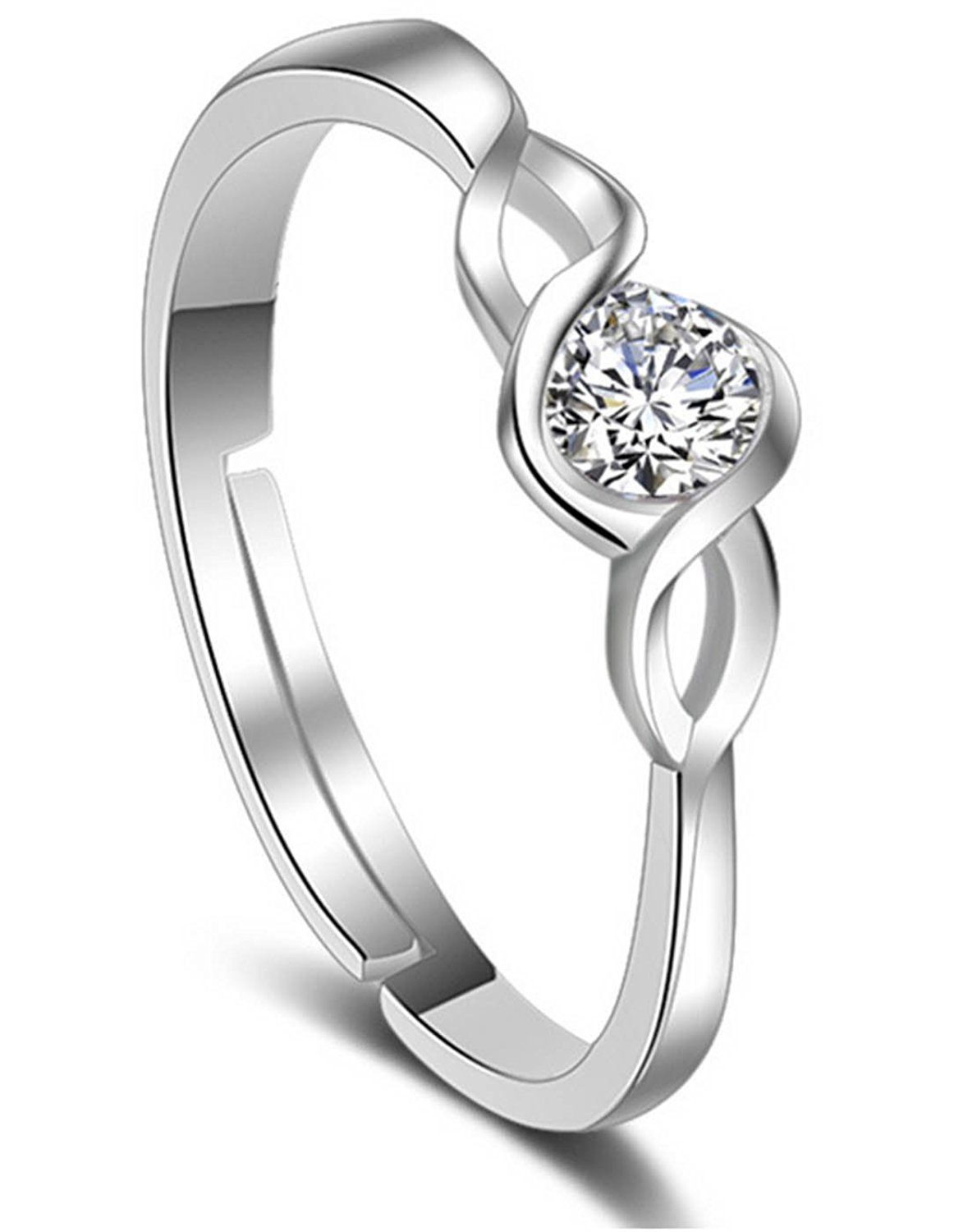 Karatcart Platinum Plated Elegant Classic Crystal