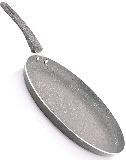 Nirlon Induction Marble Tawa Non Stick for Dosa, Roti & Paratha - Grey Colour