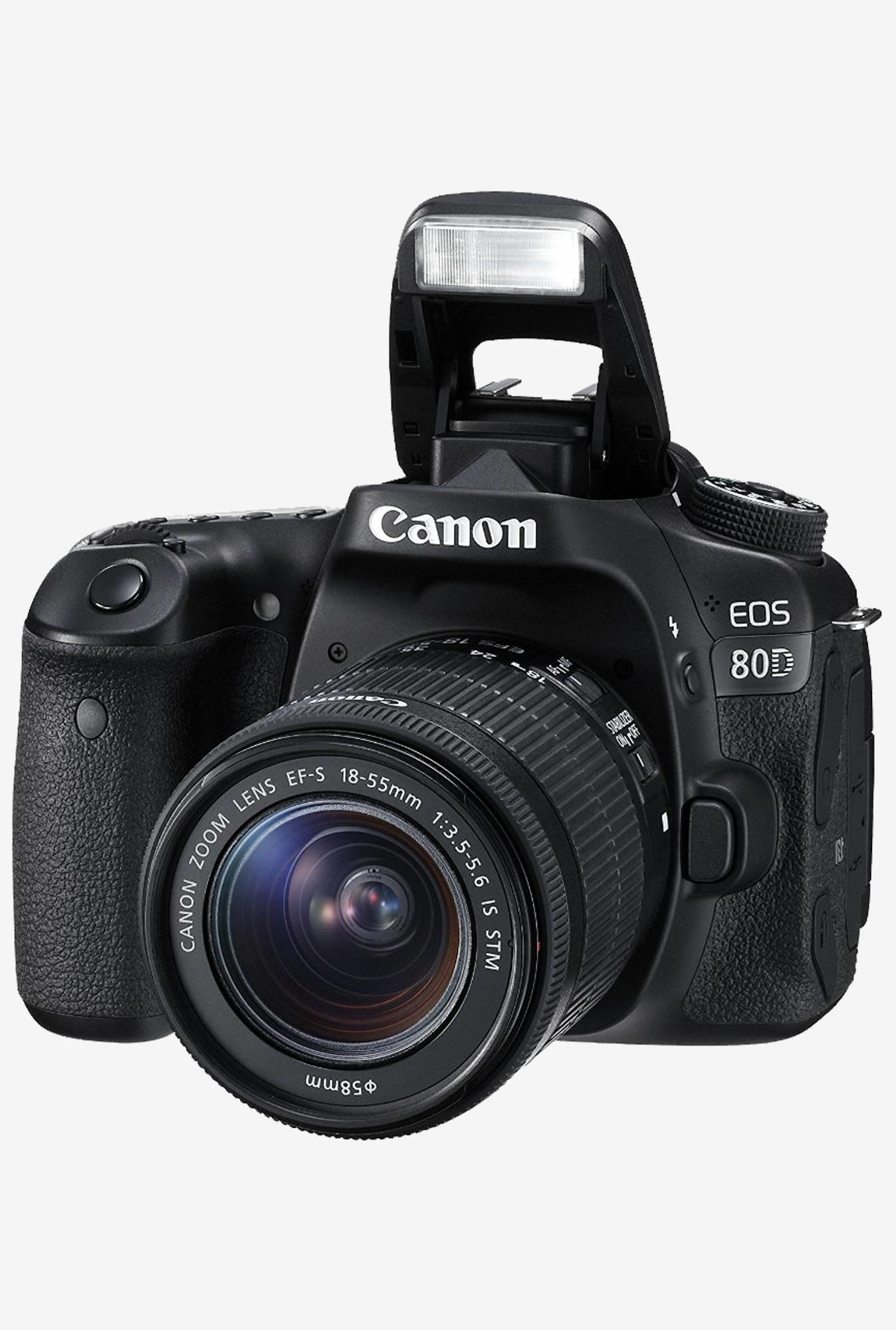 Tatacliq- Canon EOS 80D DSLR Camera with EF-S18-55 IS STM Lens Black @ Rs. 73710