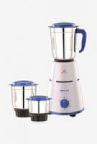 Bajaj Pluto 500 Watt 3 Jar Mixer Grinder (White & Blue)