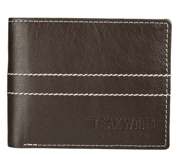 TataCliq – Teakwood Leathers Coffee Brown Stitched Bi-Fold Wallet @ Rs. 999