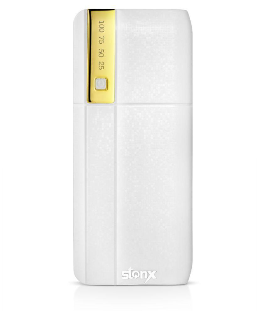 Snapdeal-STONX Powerful With 10400 -mAh Li-Ion Power Bank White at only Rs. 449
