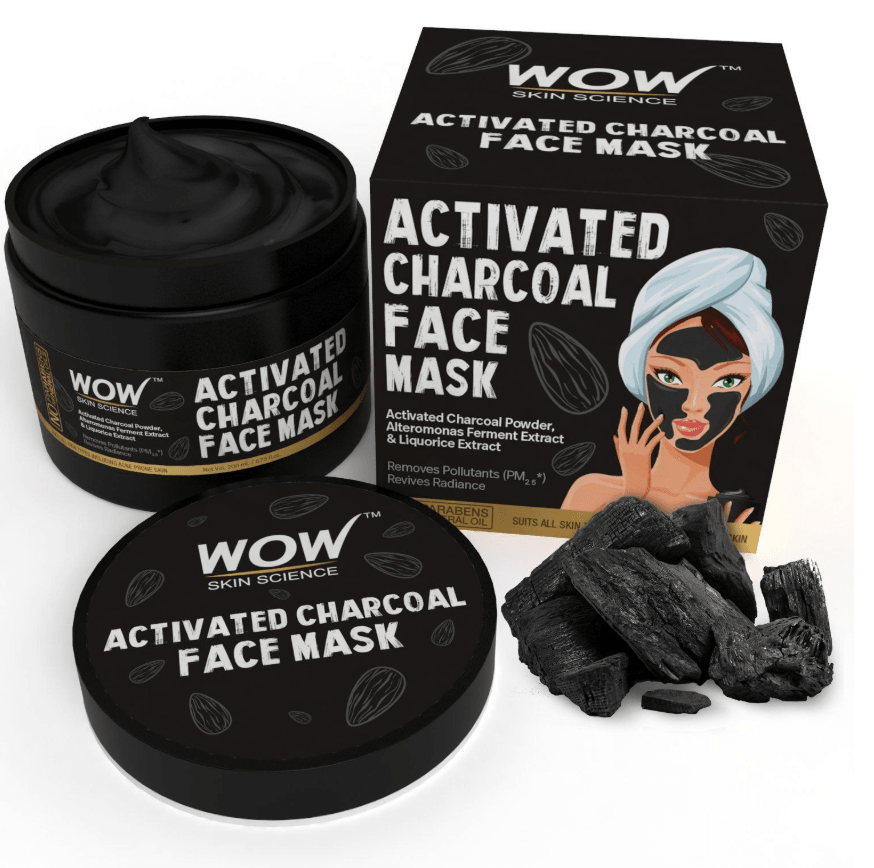 WOW Activated Charcoal Face Mask 200ml