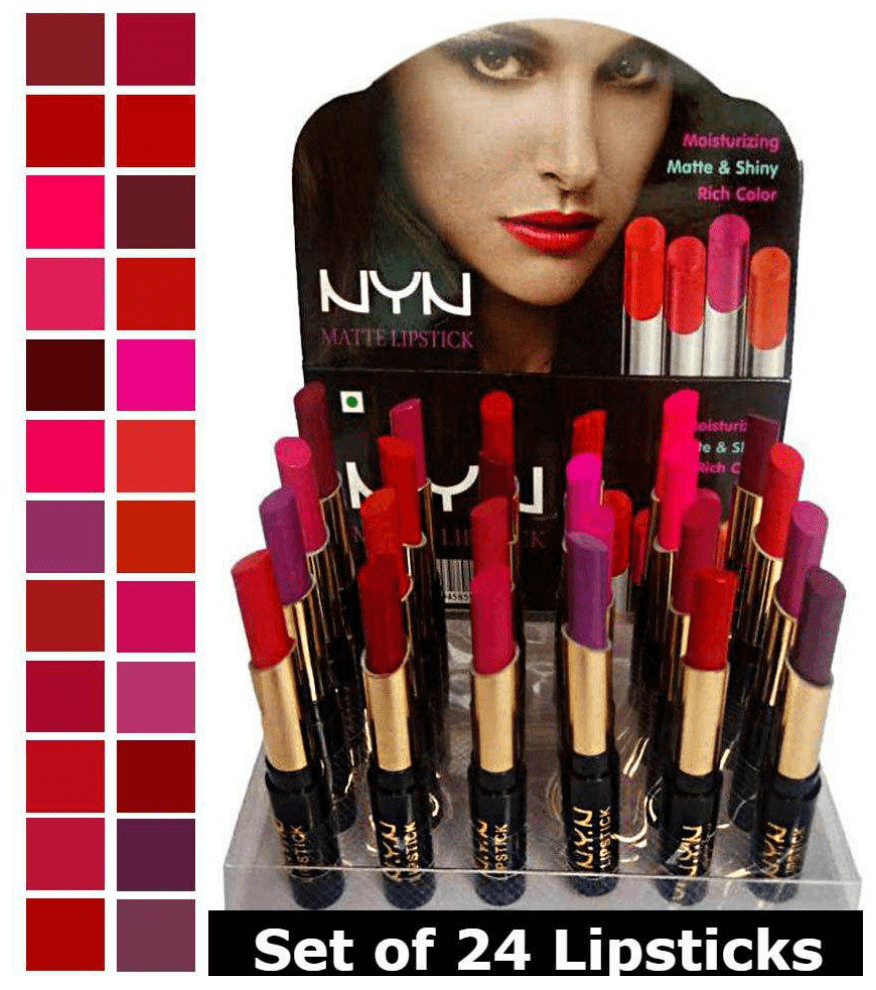 Snapdeal offers- NYN Matte finish Lipstick (Set of 24 pcs) at only Rs. 465