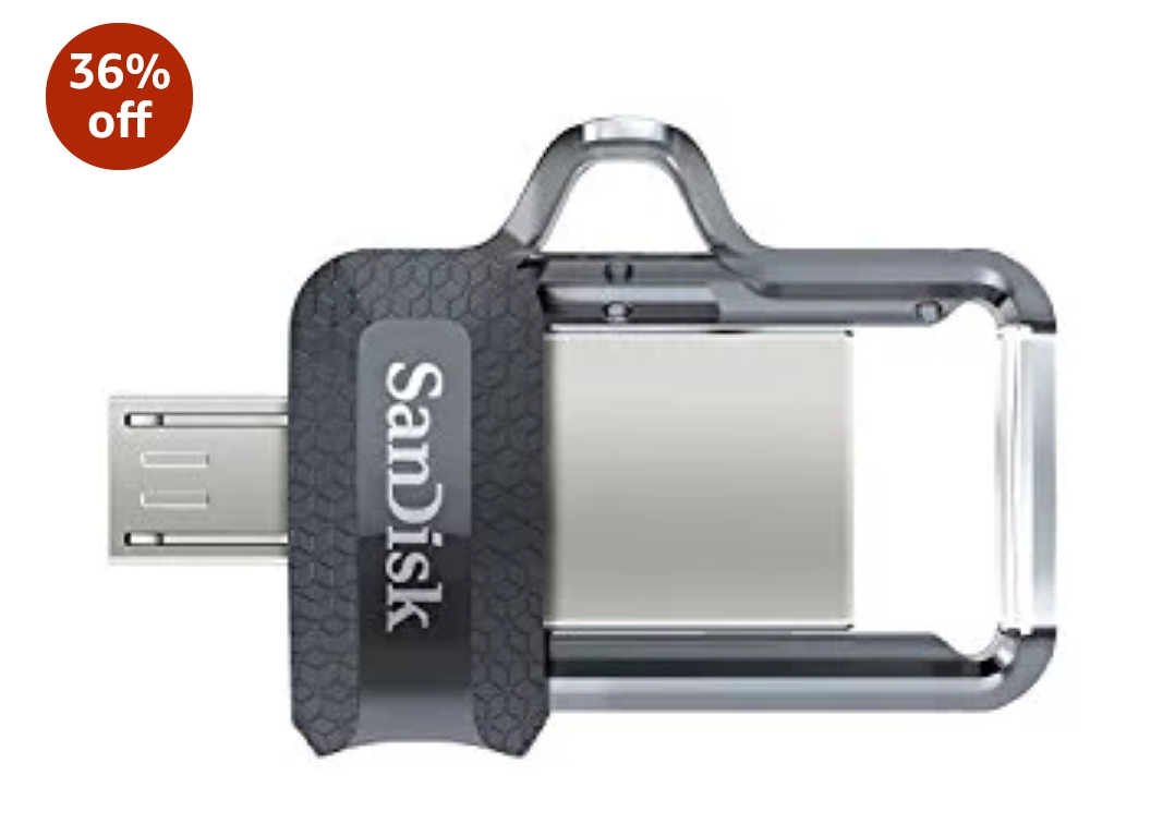 Amazon- Get Sandisk Ultra Dual 32GB USB 3.0 OTG Pen Drive at only Rs.824