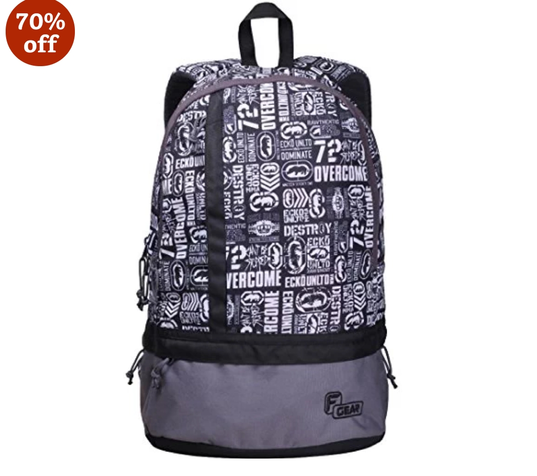 Amazon India – Buy F Gear 19 Ltrs White Casual Backpack (2184) at only Rs. 503