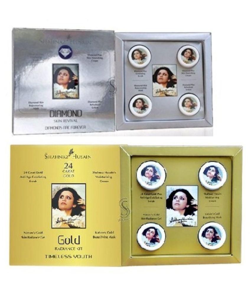 Get Shahnaz Husain Gold & Diamond Facial Kit 80g (40g Each) at only Rs.237