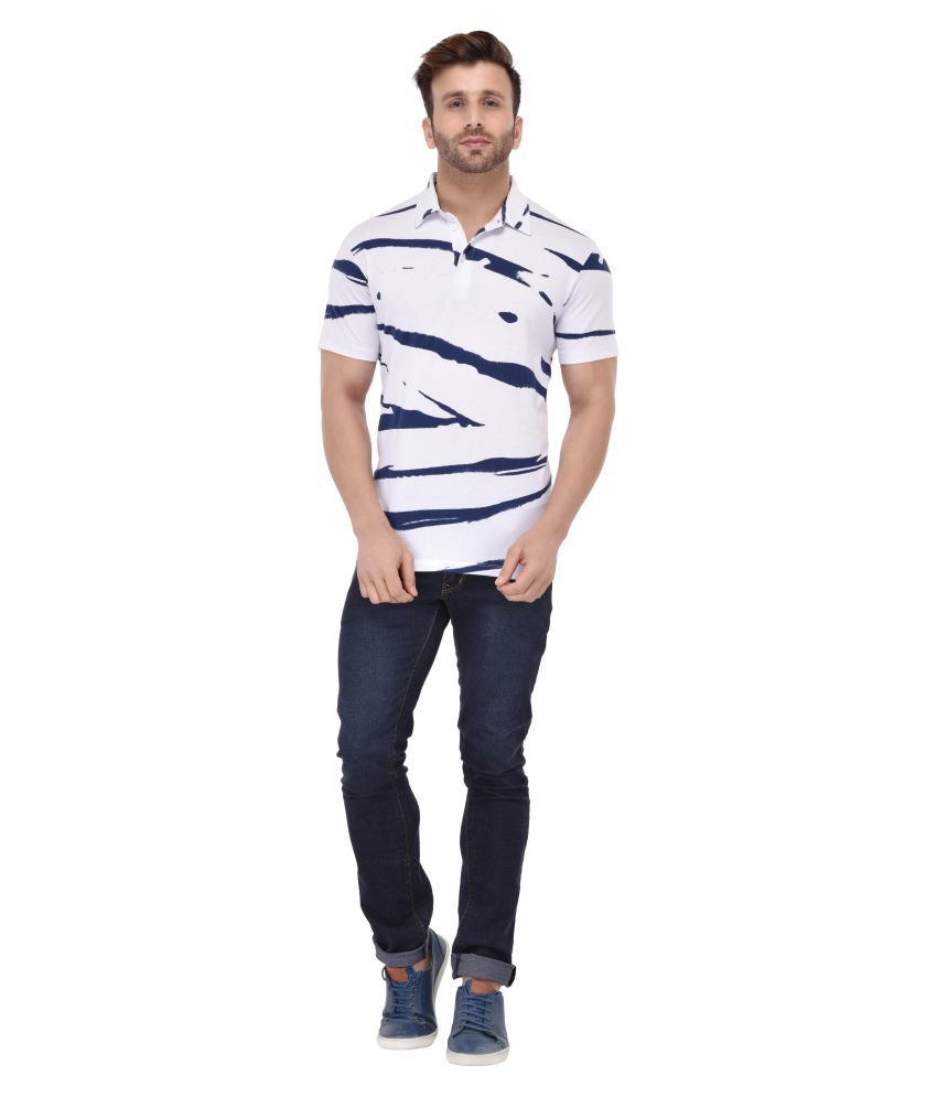 Snapdeal-Vivid Bharti White Regular Fit Polo T Shirt at Only Rs. 402