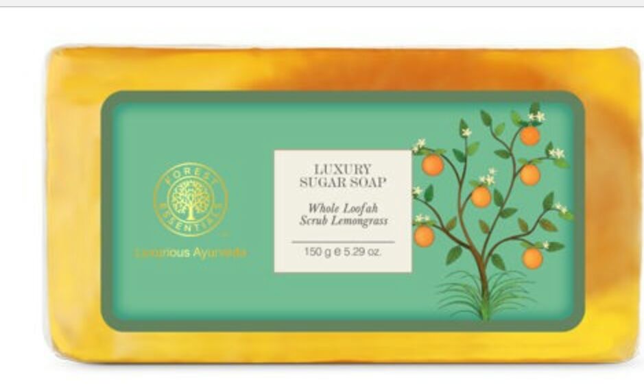 Forest Essentials – LUXURY SUGAR SOAP WHOLE LOOFAH SCRUB LEMONGRASS Koshataki Avum Dhootrimma is only of Rs. 650/-