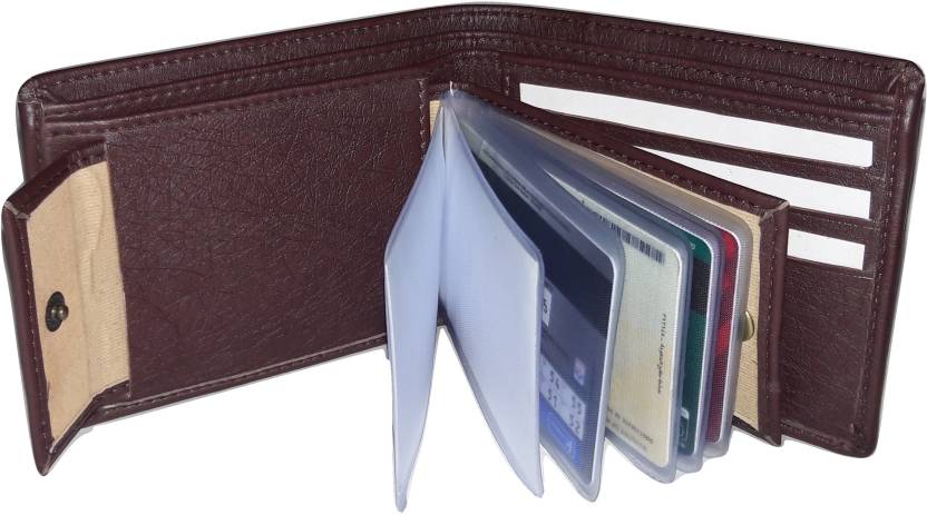 Men Brown Artificial Leather Wallet