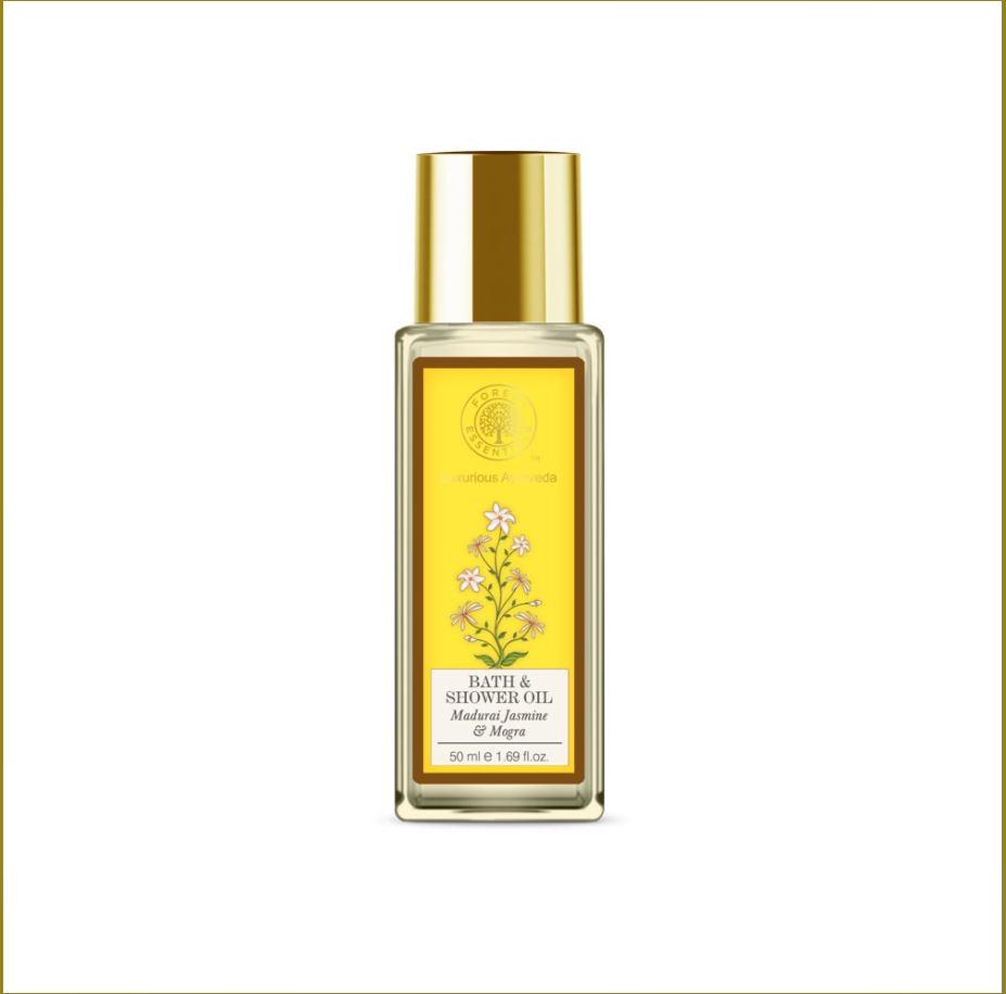 Forest Essentials-Travel Size Bath & Shower Oil Jasmine & Mogra 50 ml at Rs.Rs. 525