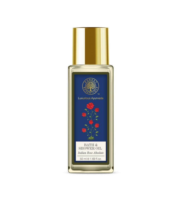 Forest Essentials-Travel Size Bath & Shower Oil Indian Rose Absolute 50 ml at Rs. 525
