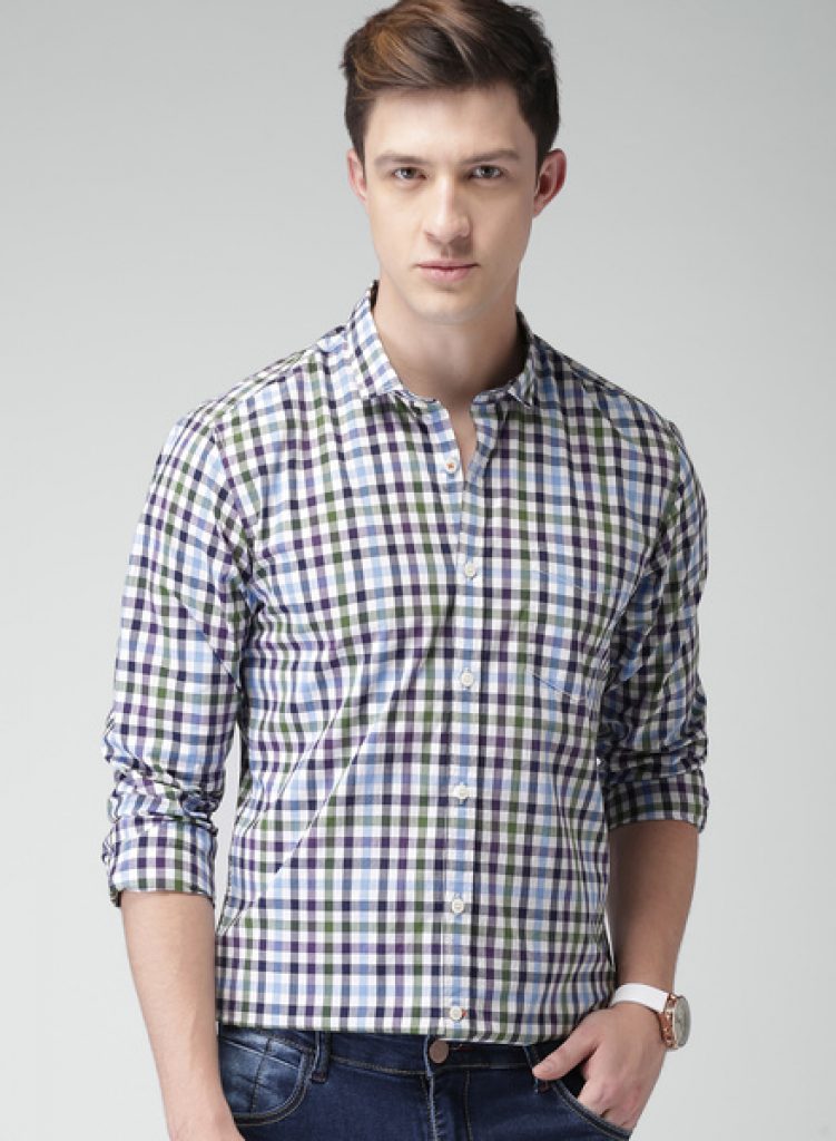 Jabong- Mast & Harbour White Checked Casual Shirt @ Rs. 599