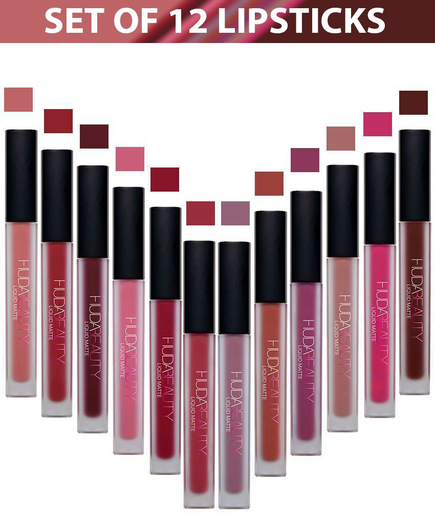 Snapdeal- Huda Beauty Liquid Matte Lipstick 12 New & Lovely Shades - New 12 in1 @ Rs 680